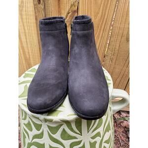 Vionic Joslyn Suede Leather‎ Ankle Boots Booties Women's Size 7.5